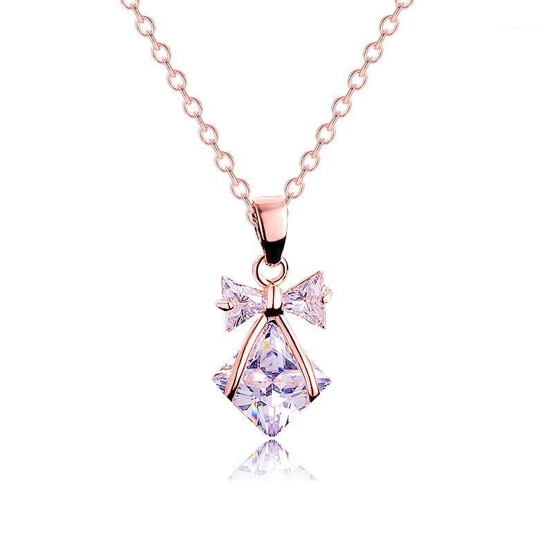 Tiny Trendy Cubic Zirconia Crystal Bow Necklace High Quality Clear Square Crystal Pendant Necklace For Women Jewelry1
Tiny Trendy Cubic Zirconia Crystal Bow Necklace High Quality Clear Square Crystal Pendant Necklace For Women Jewelry1
