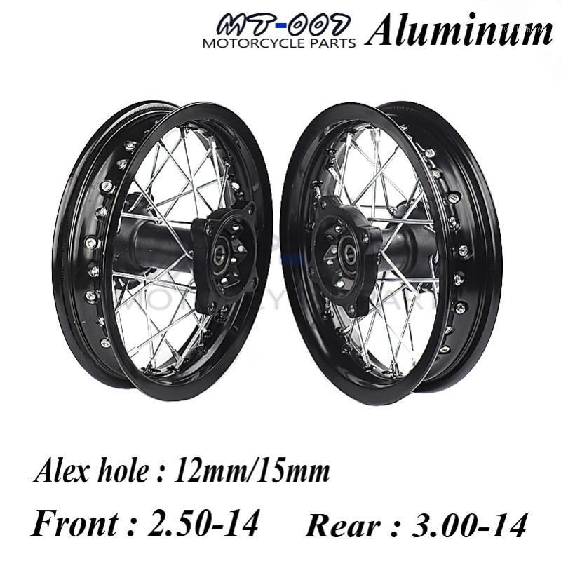 Off Road 14" Inch Dirt Pit bike Front Rear Wheels Set 2.50-14"3.00-14" Alloy Rim For KAYO BSE Apollo Xmotos Racing Supermoto1
Off Road 14" Inch Dirt Pit bike Front Rear Wheels Set 2.50-14"3.00-14" Alloy Rim For KAYO BSE Apollo Xmotos Racing Supermoto1