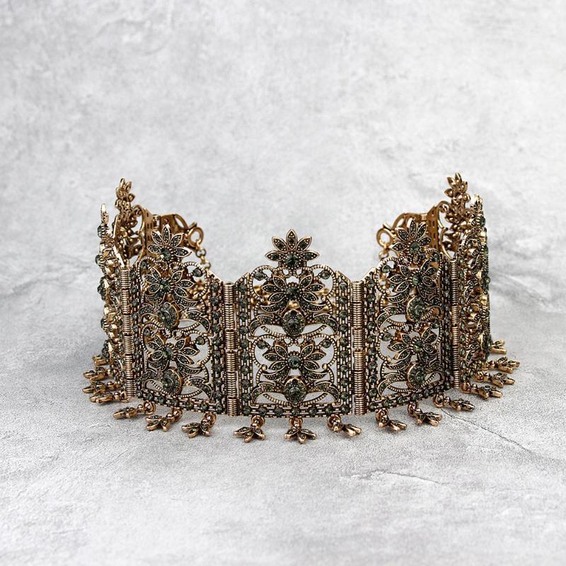 Sunspicems Big Algeria Crown Tiaras Classic Bridal Hair Chain Arabic Women Headbands Wedding Rhinestone Accessories Clips & Barrettes, Golden;silver
Sunspicems Big Algeria Crown Tiaras Classic Bridal Hair Chain Arabic Women Headbands Wedding Rhinestone Accessories Clips & Barrettes, Golden;silver