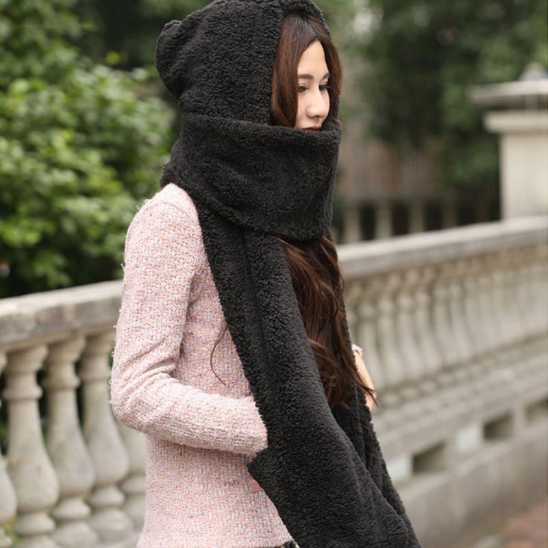 High Quality Winter Warm Womens Scarf Hood Scarves Hat Gloves With Pocket Fluffy Scarf Earflap Hat Winter Warm Womens Scarves
High Quality Winter Warm Womens Scarf Hood Scarves Hat Gloves With Pocket Fluffy Scarf Earflap Hat Winter Warm Womens Scarves