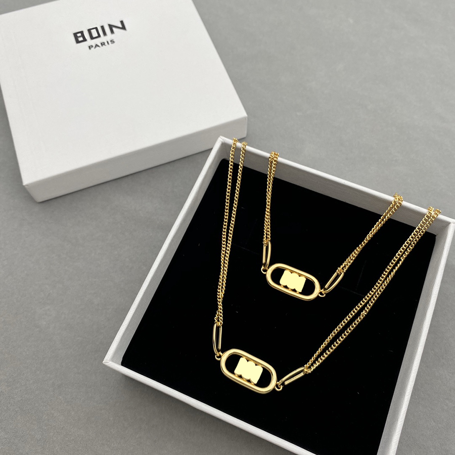 Simple Fashion Bracelets Necklace Designer Retro BraceletSuit for Man Woman Charm Jewelry