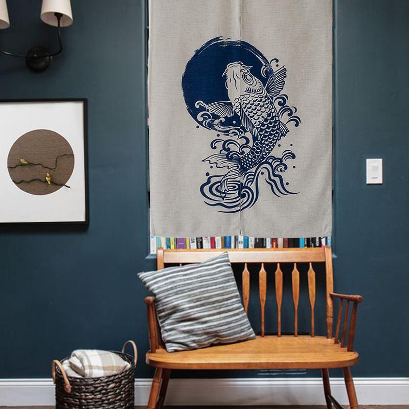 Nice Chinese traditional classical folk style blue cloth curtain door curtain kitchen partition fengshui door, Black
Nice Chinese traditional classical folk style blue cloth curtain door curtain kitchen partition fengshui door, Black