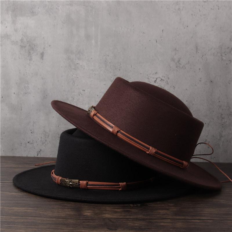 Fashion Women Men Flat Fedora Hat Lady Tassel Pork Pie Hat Gentleman Porkpie Top Jazz, Black
Fashion Women Men Flat Fedora Hat Lady Tassel Pork Pie Hat Gentleman Porkpie Top Jazz, Black