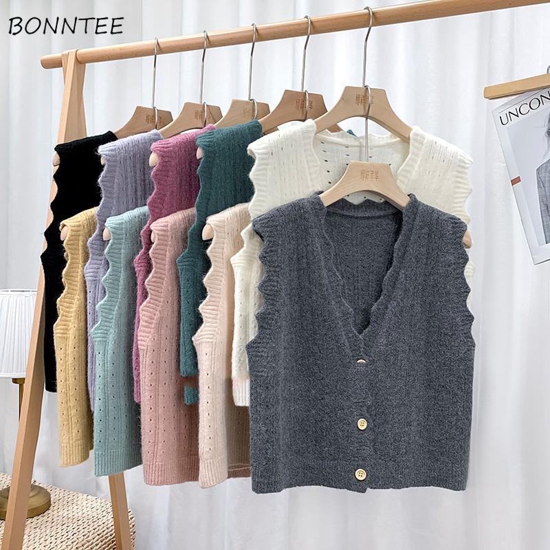 Women Sweater Vest Solid Single Breasted Casual 10 Colors Korean Style Fashion Elegant Simple Student Streetwear Ulzzang Retro, Black
Women Sweater Vest Solid Single Breasted Casual 10 Colors Korean Style Fashion Elegant Simple Student Streetwear Ulzzang Retro, Black