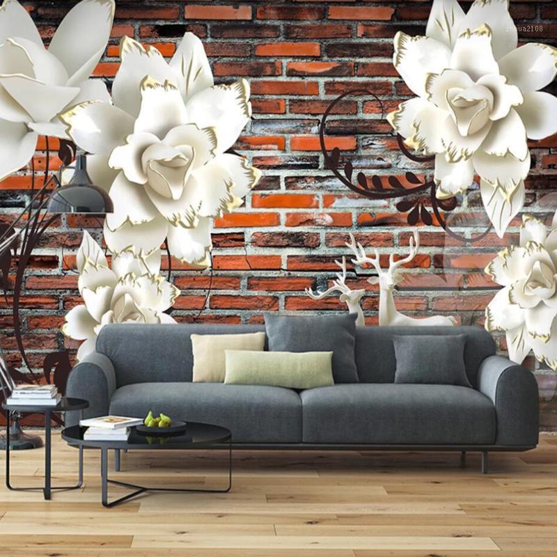 Drop Shipping Custom 3D Wallpaper Mural Stereo Flower Embossed Red Brick Living Room Bedroom Wall Decoration Wallpaper Mural1, As pic
Drop Shipping Custom 3D Wallpaper Mural Stereo Flower Embossed Red Brick Living Room Bedroom Wall Decoration Wallpaper Mural1, As pic