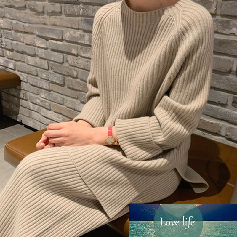 Winter Women' Knitted Suit Long Sleeve Thicken Warm Tracksuit Pullover Sweater Wide Legs Pants Two Piece Set Outwear Korean, As pic
Winter Women' Knitted Suit Long Sleeve Thicken Warm Tracksuit Pullover Sweater Wide Legs Pants Two Piece Set Outwear Korean, As pic