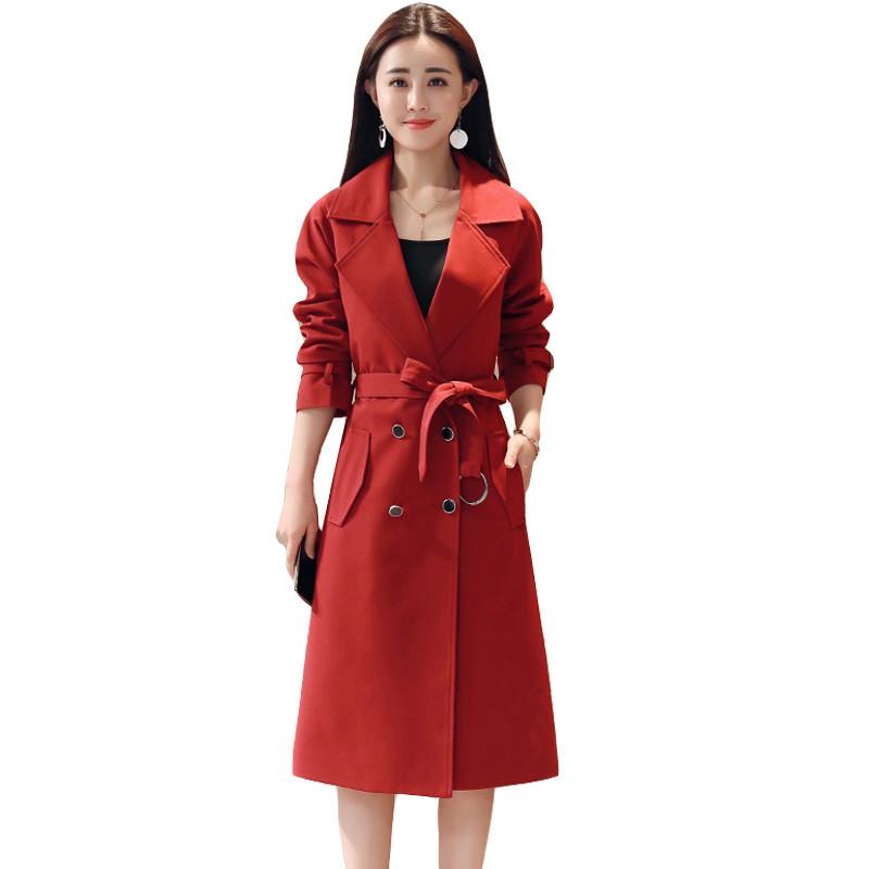 2020 New Spring Coat Women Slim Overcoat Medium-long Vintage Outerwears Sashes Female Casual Trench Coat Plus size -4XL S57, Black
2020 New Spring Coat Women Slim Overcoat Medium-long Vintage Outerwears Sashes Female Casual Trench Coat Plus size -4XL S57, Black