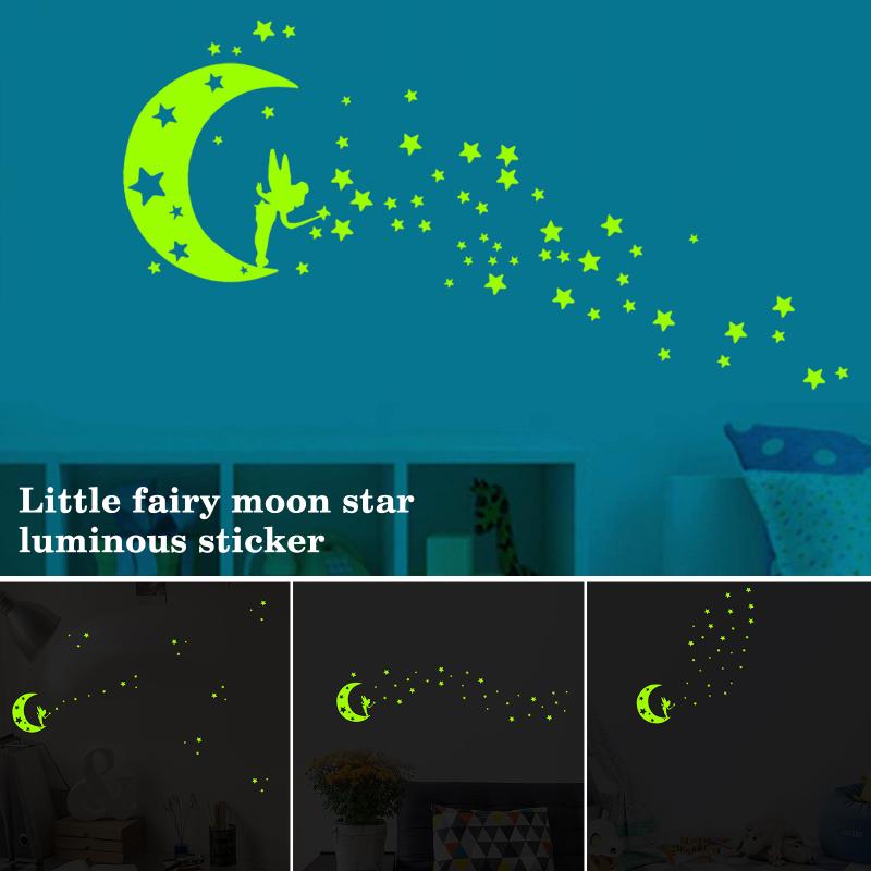 Newly Fluorescent Wall Stickers Glow In The Dark Removable Self-adhesive Stars Moon Angel Luminous Wall Decal for Kids Bedroom e
Newly Fluorescent Wall Stickers Glow In The Dark Removable Self-adhesive Stars Moon Angel Luminous Wall Decal for Kids Bedroom e