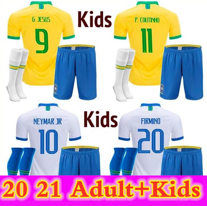 20 21 BRASIL NERES COUTINHO soccer jersey camiseta de futebol BraziLS G.JESUS FIRMINO football shirt Men + Kids kit set uniforms, Yellow
20 21 BRASIL NERES COUTINHO soccer jersey camiseta de futebol BraziLS G.JESUS FIRMINO football shirt Men + Kids kit set uniforms, Yellow
