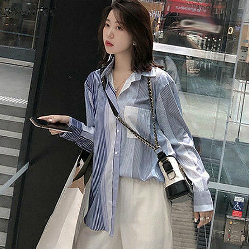 Blouses Women Clothes Patchwork Aesthetic Casual Spring Lady Design All-match Long Sleeve Shirts Blue Popular Daily Loose Pocket
Blouses Women Clothes Patchwork Aesthetic Casual Spring Lady Design All-match Long Sleeve Shirts Blue Popular Daily Loose Pocket