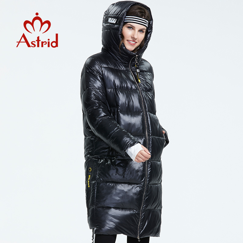 Astrid Winter new arrival down jacket women with a hood fashion style color black long winter for women AR3037 200928