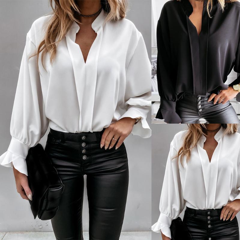 Bew V-Neck Long-sleeved Thin Solid Color Shirt Women Single Breasted Fashion Lace Button Cardigan Chiffon Blouses Female Spring, White
Bew V-Neck Long-sleeved Thin Solid Color Shirt Women Single Breasted Fashion Lace Button Cardigan Chiffon Blouses Female Spring, White