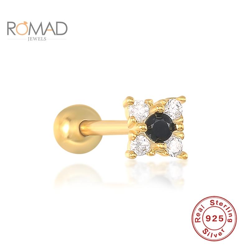 ROMAD 925 Sterling Silver Jewelry Mini Earrings For Women Girls Flower Pierced Diamond Stud Earrings Pendientes Mujer
ROMAD 925 Sterling Silver Jewelry Mini Earrings For Women Girls Flower Pierced Diamond Stud Earrings Pendientes Mujer
