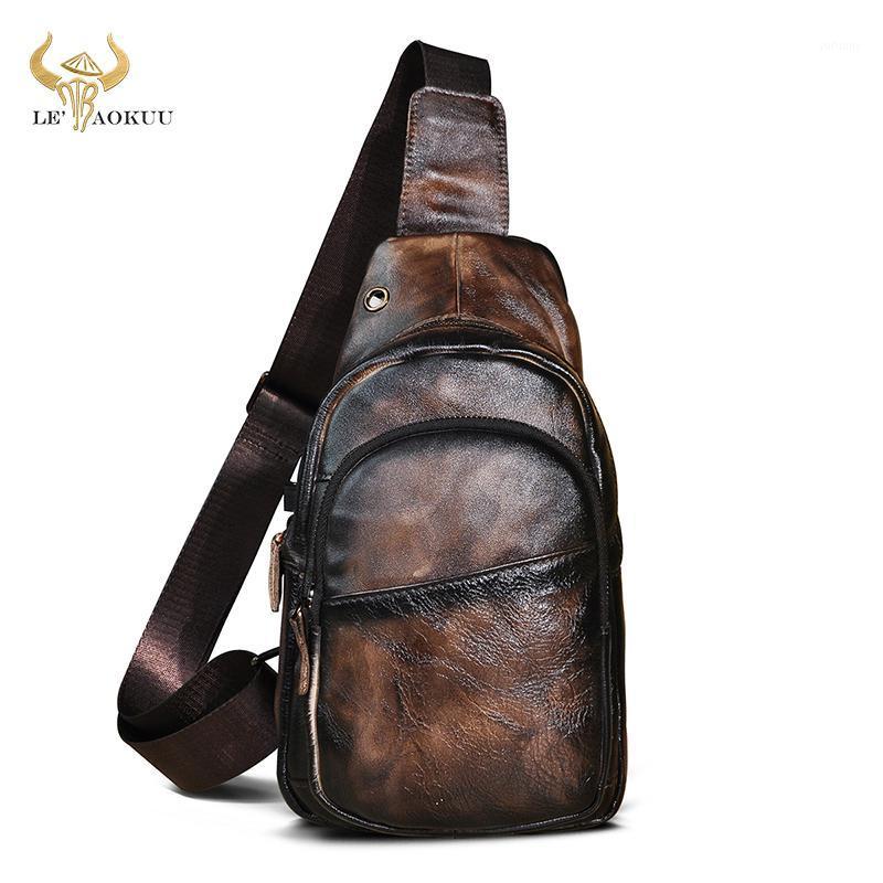 Men Genuine Leather Coffee Vintage Triangle Chest Bag Sling Bag Design Daypack One Shoulder Fashion Cross-body Male 0081, Gold
Men Genuine Leather Coffee Vintage Triangle Chest Bag Sling Bag Design Daypack One Shoulder Fashion Cross-body Male 0081, Gold