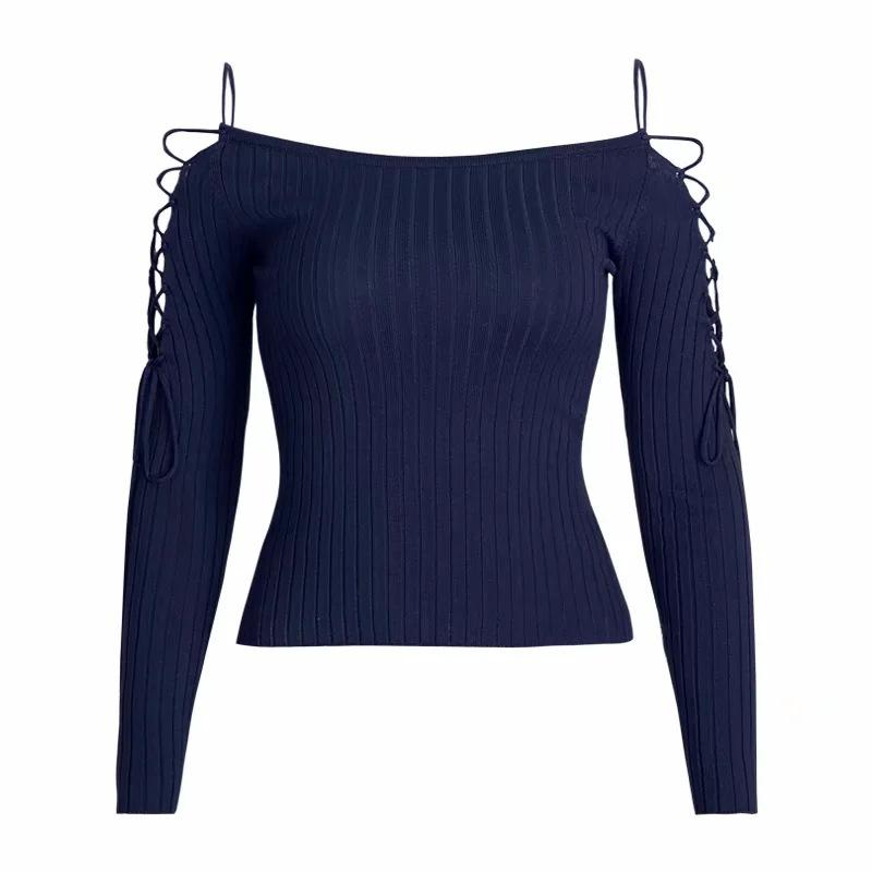 She'sModa Knitted Hollow Lace Up Slace Neck Sweater Women' Top New Pullover Top, Blue
She'sModa Knitted Hollow Lace Up Slace Neck Sweater Women' Top New Pullover Top, Blue