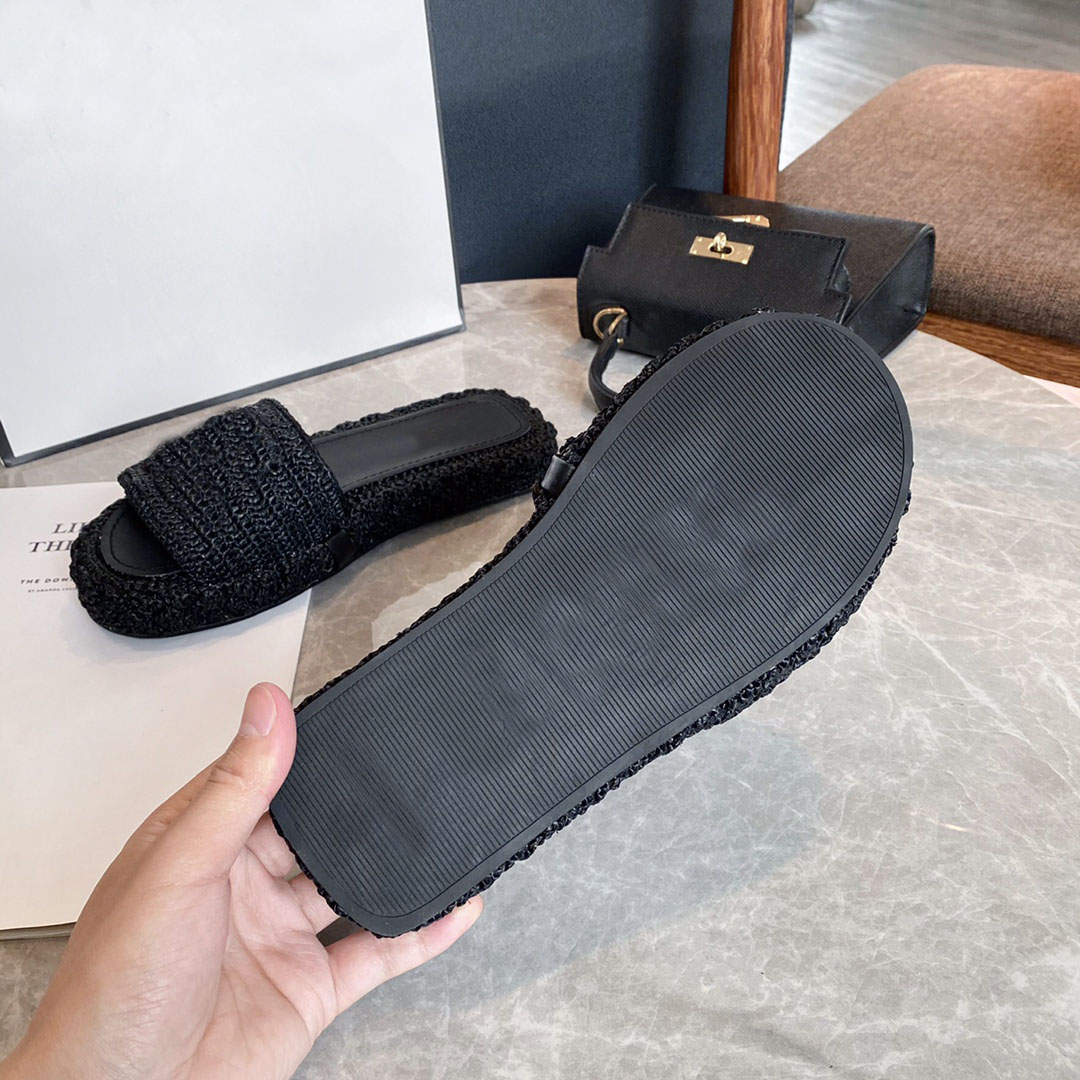 2021 Luxury Designer A1 Women Rope Woven Slippers Ladies Solid Leisure Sandals Fashion Scuffs Casual Shoes Top Quality With Box Size 35-40, Color 3
2021 Luxury Designer A1 Women Rope Woven Slippers Ladies Solid Leisure Sandals Fashion Scuffs Casual Shoes Top Quality With Box Size 35-40, Color 3