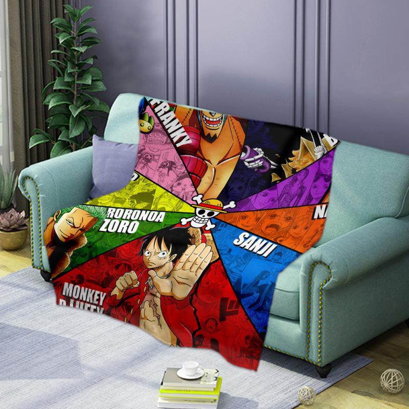 Cartoon Pirate King New World Luffy Print Soft and Comfortable Home Textile Cover Blanket Flannel Print Sleeping Blanket
Cartoon Pirate King New World Luffy Print Soft and Comfortable Home Textile Cover Blanket Flannel Print Sleeping Blanket