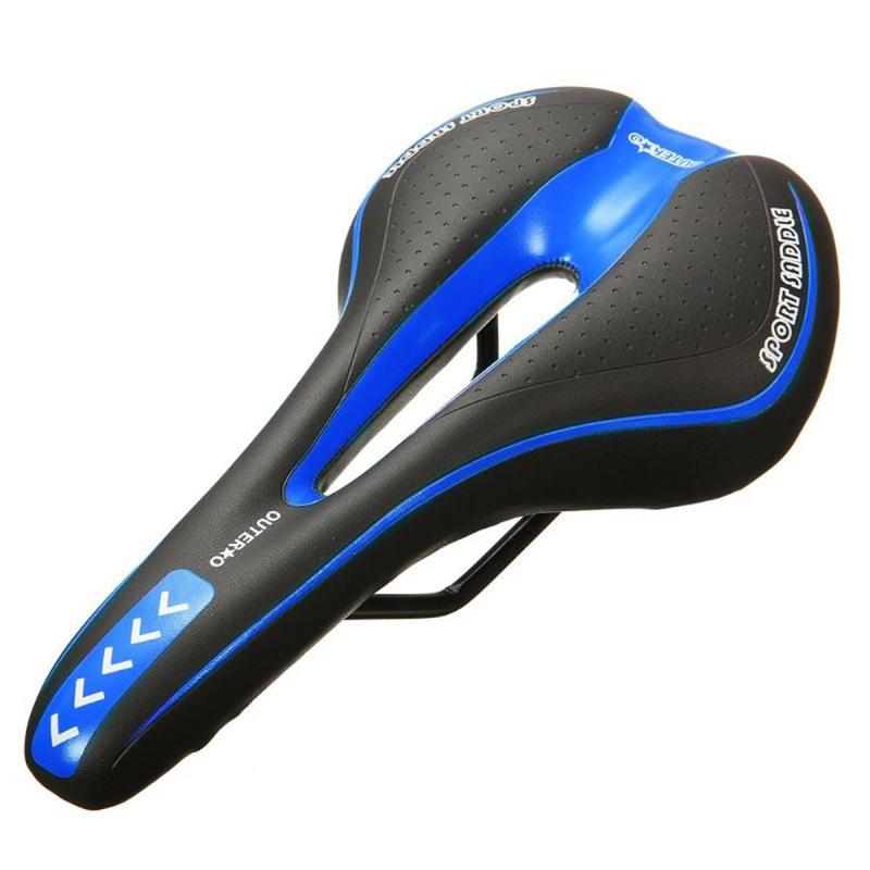 

Bicycle Seat Cushion Mountain Bike Thickening Soft Silicone Saddle Shape Bicycle Mountain Bike Hollow Seat Cushion