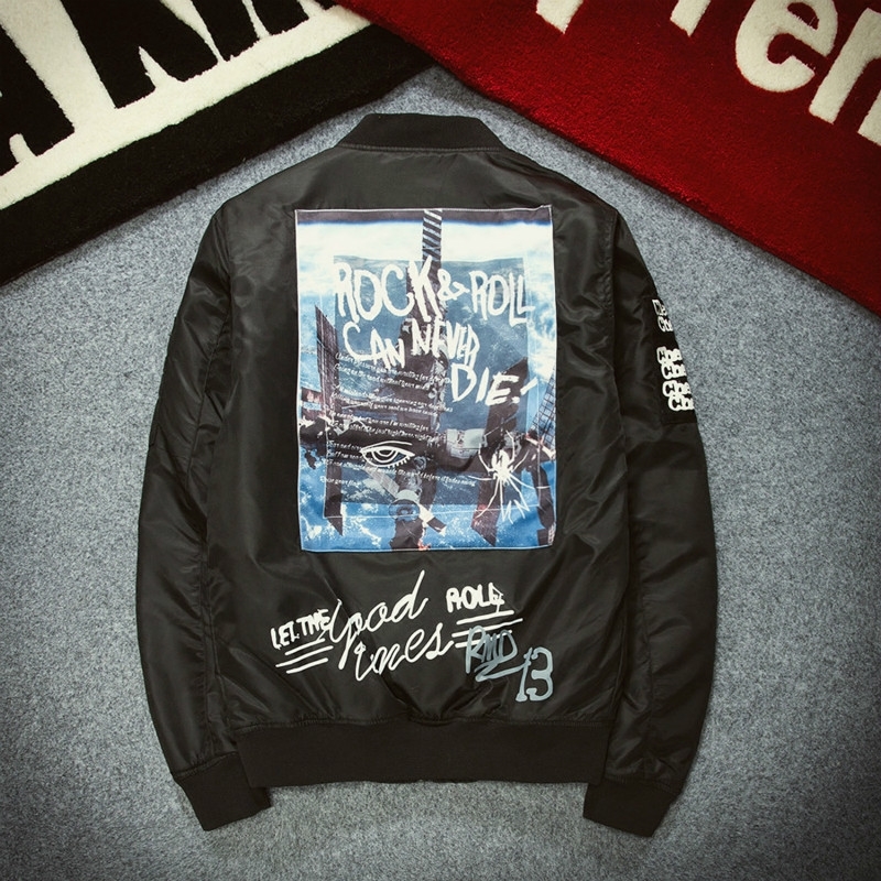 Autumn Winter Ma1 Bomber Jacket Men Army Pilot Jackets Thick Youth Punk Hip Hop Baseball Coat Male Fashion Casual Streetwear 201218