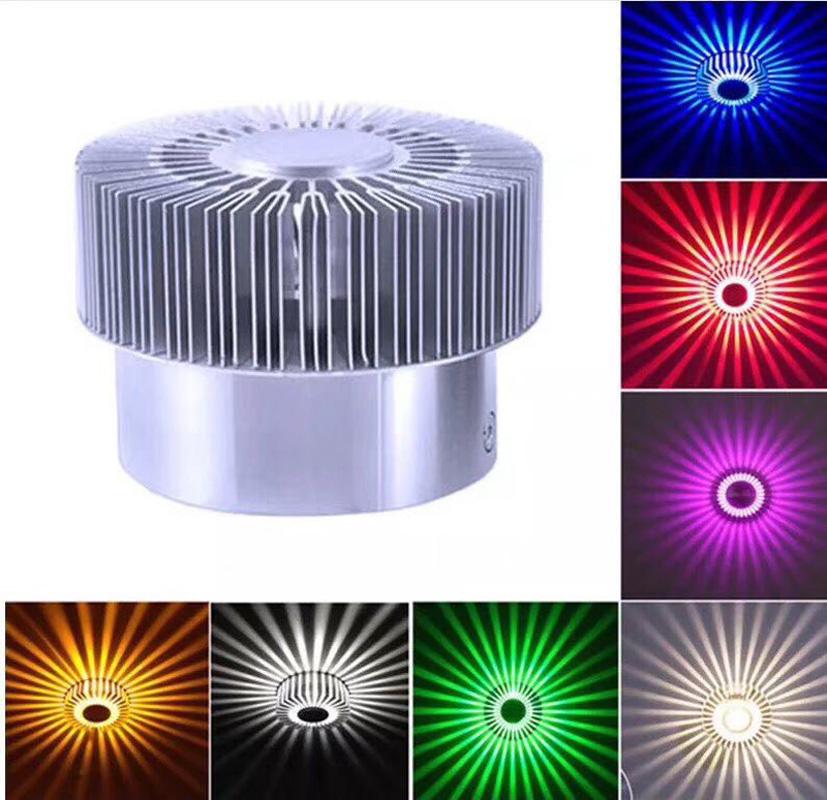 3W Sun-shaped wall lamp Aluminum Alloy Astigmatism lamp Monochrome colorful light source for bars hall Corridor decoration
3W Sun-shaped wall lamp Aluminum Alloy Astigmatism lamp Monochrome colorful light source for bars hall Corridor decoration