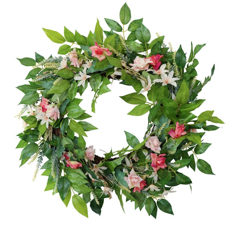 The spring of 2021 the new lei wen xin LAN simulation leaves home decoration wreath holiday door wall decoration, As pic
The spring of 2021 the new lei wen xin LAN simulation leaves home decoration wreath holiday door wall decoration, As pic
