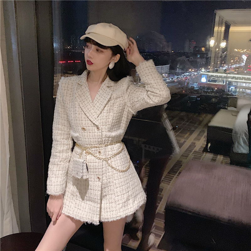 2021 New Elegante Mistura Feminina Inverno Outono Longo Tweed Jaqueta Duplo Vintage Xadrez Retro Casaco Cintura Bolsa C5Q7, Beige
2021 New Elegante Mistura Feminina Inverno Outono Longo Tweed Jaqueta Duplo Vintage Xadrez Retro Casaco Cintura Bolsa C5Q7, Beige