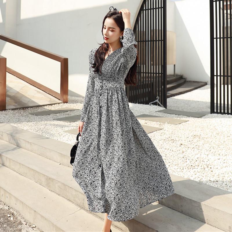 Floral Print Women Dresses Autumn Elegant Fashion Draped Design Single Breasted Long High Waist Bohemian Dress Vestidos, Beige
Floral Print Women Dresses Autumn Elegant Fashion Draped Design Single Breasted Long High Waist Bohemian Dress Vestidos, Beige