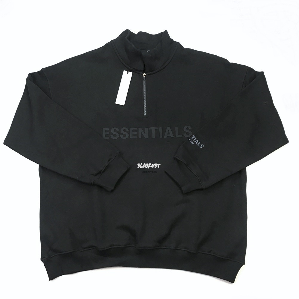 Best Version Oversize Half-Zip Fleece Sweatshirt Reflective Logo Heavy Pullover Mock Neck Collar Winter High Quality Streetwear, Black
Best Version Oversize Half-Zip Fleece Sweatshirt Reflective Logo Heavy Pullover Mock Neck Collar Winter High Quality Streetwear, Black