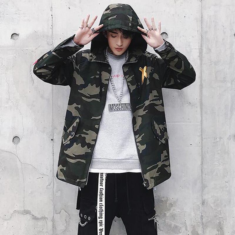 April MOMO Men Spring Camouflage Harajuku Pilot Flight Jacket Coat Male Casual Fashion Camouflage Bomber Hooded Jackets 201118