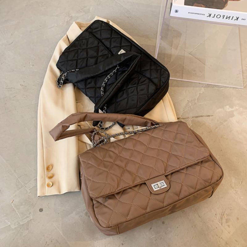 Black Quilted Retro Large-Capacity Bag Women'S Bag 2021 Fashion All-Match Shoulder Tote Travel Brown Kuromi
Black Quilted Retro Large-Capacity Bag Women'S Bag 2021 Fashion All-Match Shoulder Tote Travel Brown Kuromi