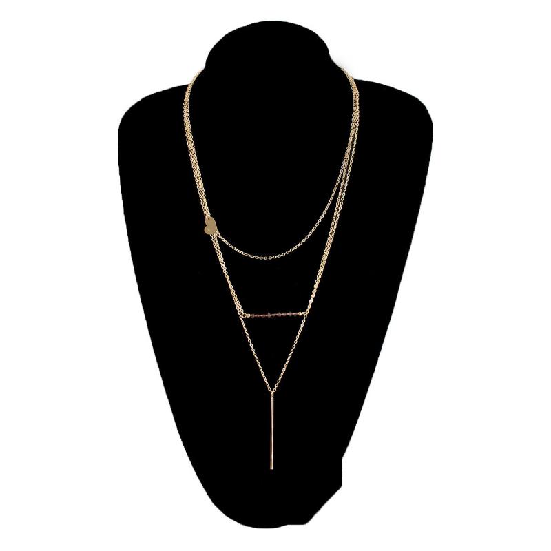 Trendy Fashion Beads Metal Stick Multilayer Pendant Necklace Women Personality Gold Color Tassel Long Sweater Chain Necklaces
Trendy Fashion Beads Metal Stick Multilayer Pendant Necklace Women Personality Gold Color Tassel Long Sweater Chain Necklaces