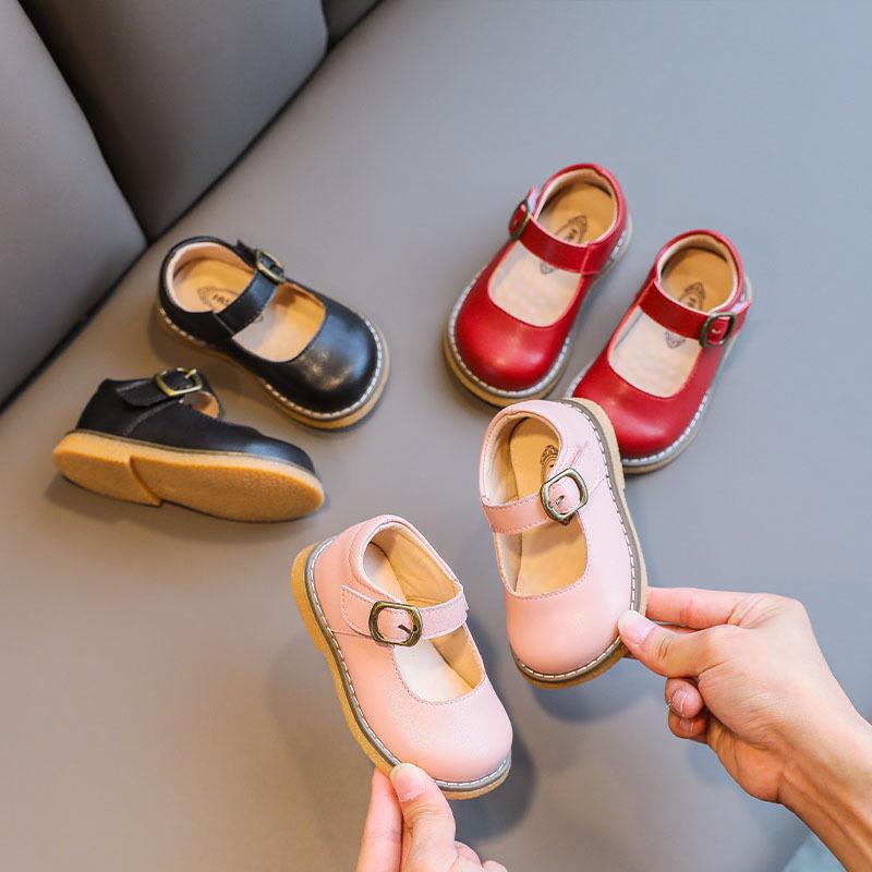 Girls' Leather Shoes Spring Children's Soft Bottom Toddler Shoes British Style Baby Princess, Black
Girls' Leather Shoes Spring Children's Soft Bottom Toddler Shoes British Style Baby Princess, Black