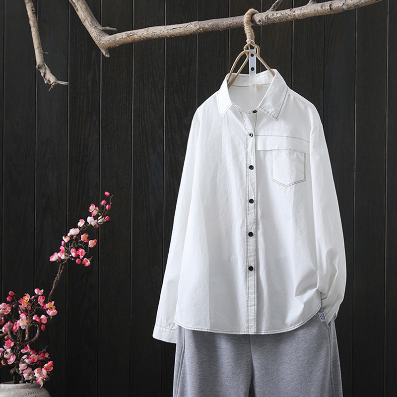 2021 New 100% Cotton White Shirts Women Blouses Long Sleeve Lady Tops Spring News Fashion Style Female Clothes Student Clothing 3ws7
2021 New 100% Cotton White Shirts Women Blouses Long Sleeve Lady Tops Spring News Fashion Style Female Clothes Student Clothing 3ws7
