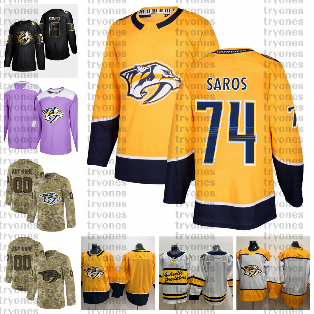 2021 Customize #74 Juuse Saros Nashville Predators Jerseys Golden Edition Camo Veterans Day Fights Cancer Custom Stitched Hockey Jerseys, White
2021 Customize #74 Juuse Saros Nashville Predators Jerseys Golden Edition Camo Veterans Day Fights Cancer Custom Stitched Hockey Jerseys, White