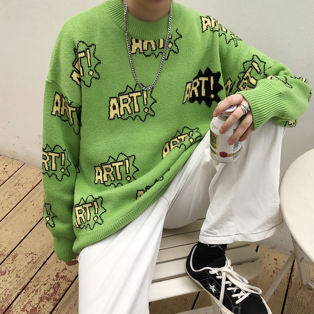 Privathinker Autumn Winter Men's Sweater Casual Graphic Printed Pullovers Clothing Woman Korean Streetwear Woman Sweaters 201224