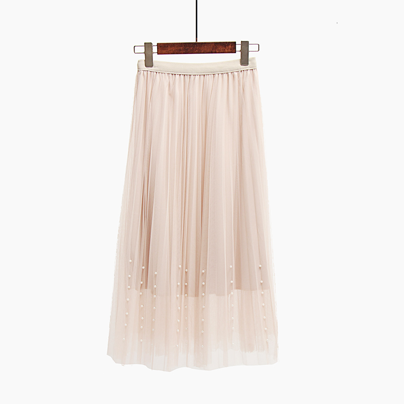 New 2021 Spring Summer Skirts Women Beading Mesh Tulle Elastic High Waist a Middle Line of Midi Calf Long Skirt Plied Ydbt, Pink.
New 2021 Spring Summer Skirts Women Beading Mesh Tulle Elastic High Waist a Middle Line of Midi Calf Long Skirt Plied Ydbt, Pink.