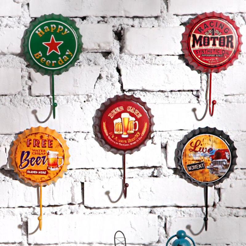 Hot Sale! 1pc Creative Retro Beer Bottle Cap Hook metal signs Wall Hook for garage Beer Cafe Bar modern wall art
Hot Sale! 1pc Creative Retro Beer Bottle Cap Hook metal signs Wall Hook for garage Beer Cafe Bar modern wall art