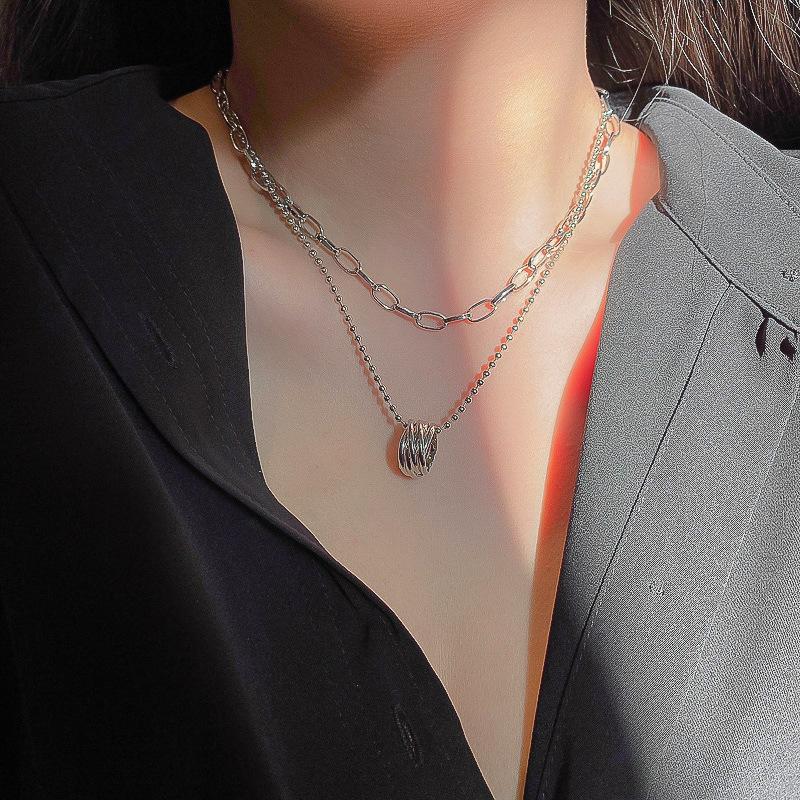Fashion new double chain chain of clavicle tide male of female fashion contracted cold wind necklace
Fashion new double chain chain of clavicle tide male of female fashion contracted cold wind necklace