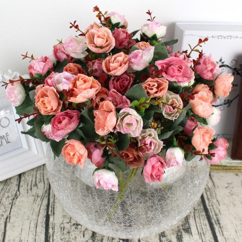 21 Heads Elegant Beautiful European Artificial Rose Simulation Silk Flowers Bouquet Home Dec Party Wedding Decal
21 Heads Elegant Beautiful European Artificial Rose Simulation Silk Flowers Bouquet Home Dec Party Wedding Decal