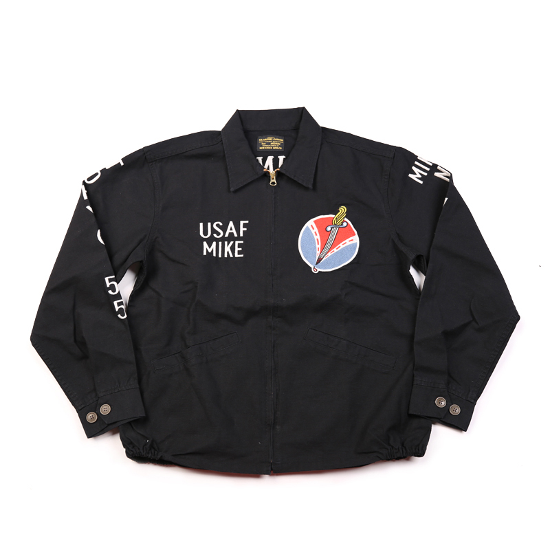 No Vietnam War stock embroidered tour military jacket outwear yokosuka 8AOP, Black.
No Vietnam War stock embroidered tour military jacket outwear yokosuka 8AOP, Black.