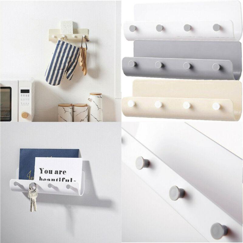 4 Hooks Seamless Wall-mounted Nail-free Adhesive Storage Holder Key Hanger Rack Post Organizer Letter Box Mail Door
4 Hooks Seamless Wall-mounted Nail-free Adhesive Storage Holder Key Hanger Rack Post Organizer Letter Box Mail Door