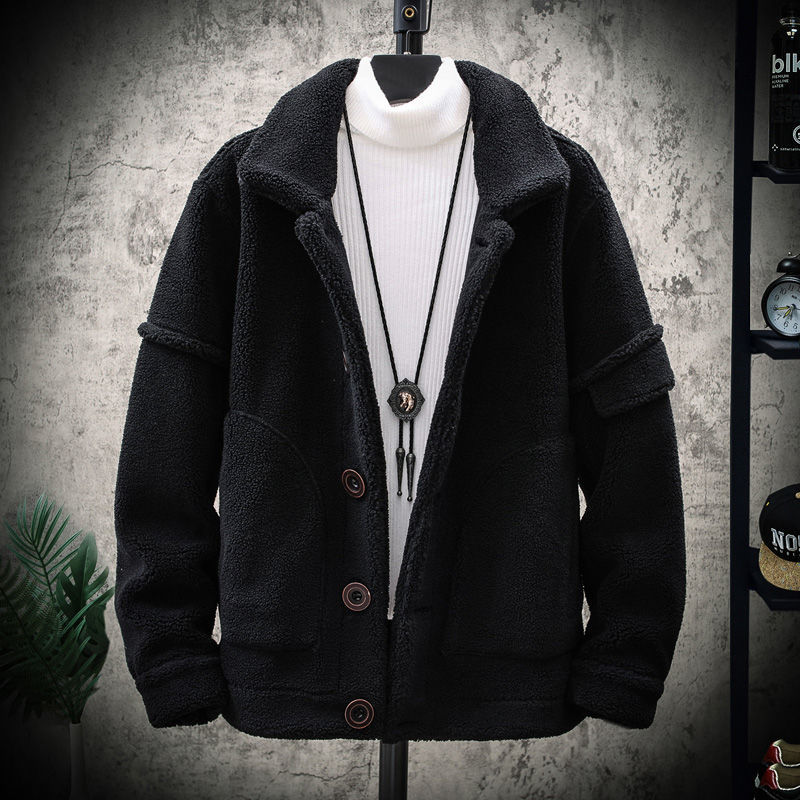 Garment 2021 Male Autumn New Lamb Wool Hot Cotton-quilted Cotton Clothing Young Men's Clothes 4FIG, Camel 
Garment 2021 Male Autumn New Lamb Wool Hot Cotton-quilted Cotton Clothing Young Men's Clothes 4FIG, Camel