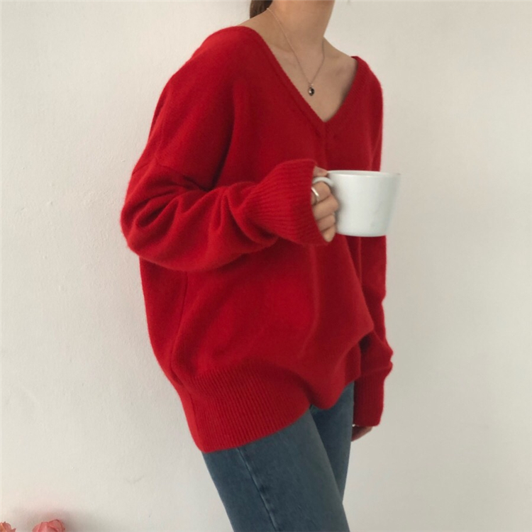 Colorfaith New 2019 Autumn Winter Women's Sweaters Loose Casual Fashionable Minimalist Tops Korean Style Knitting Ladies SW7113 T200101