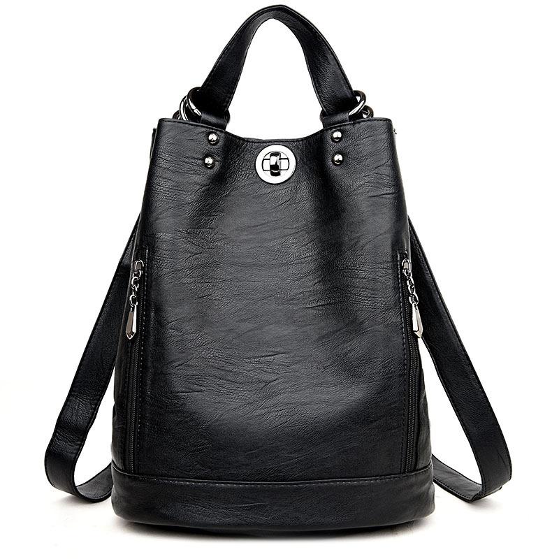 New Fashion Women Backpack High Quality Youth Genuine Leather Backpacks For Teenage Girls Bagpack Female Travelling Bag Mochila, Black
New Fashion Women Backpack High Quality Youth Genuine Leather Backpacks For Teenage Girls Bagpack Female Travelling Bag Mochila, Black