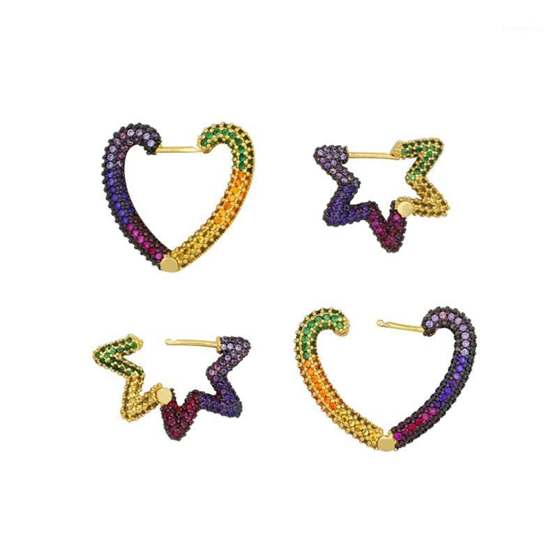 Cubic Zirconia Star Stud Earrings Women Rainbow Jewelry Aretes De Moda New Style Gold Filled CZ Zircon Love Heart Stud Earrings1
Cubic Zirconia Star Stud Earrings Women Rainbow Jewelry Aretes De Moda New Style Gold Filled CZ Zircon Love Heart Stud Earrings1
