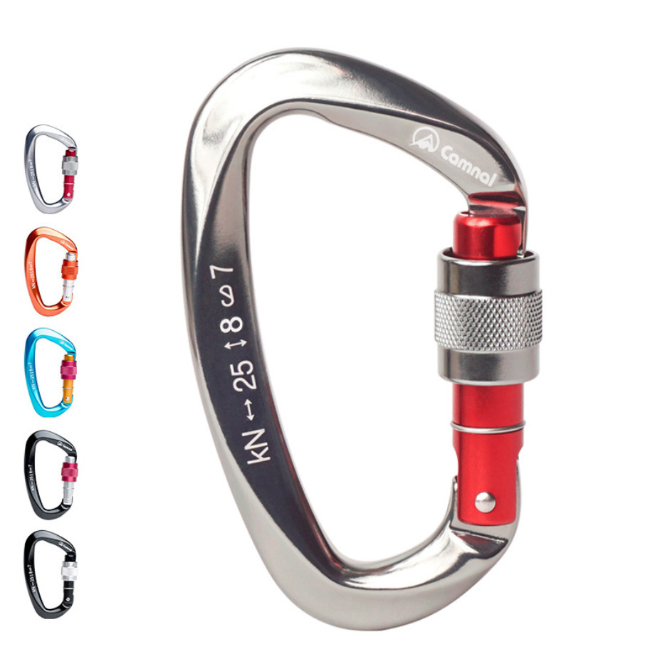25KN 7075 Aluminium Alloy Outdoor Carabiner Climbing Equipment Heavy Duty Climbing Carabiner For Climbing Hiking Camping Survival CE Certif
25KN 7075 Aluminium Alloy Outdoor Carabiner Climbing Equipment Heavy Duty Climbing Carabiner For Climbing Hiking Camping Survival CE Certif