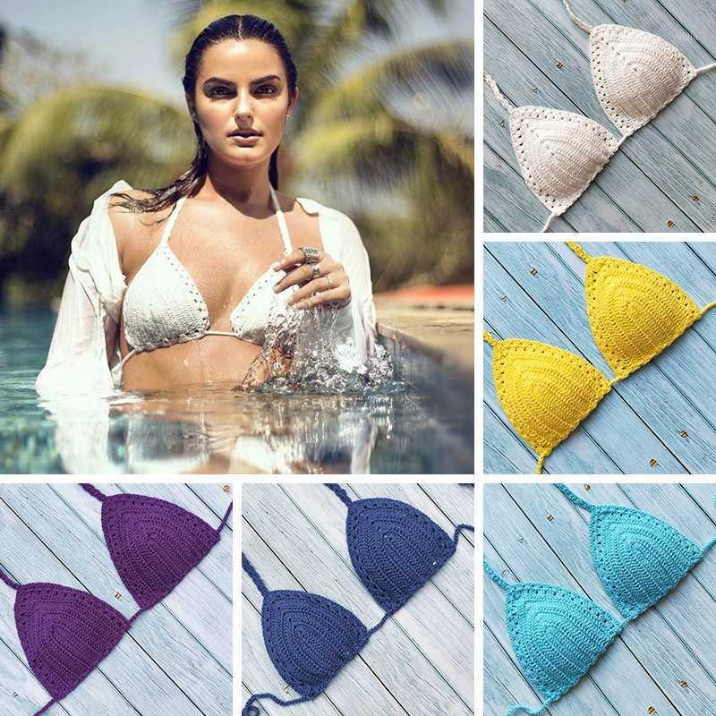 2019 Handmade Crochet Women Black Bikini Top Boho Beach Bralette Halter Knitted Swimsuit Brazilian Bikinis Bathing Suit Top1
2019 Handmade Crochet Women Black Bikini Top Boho Beach Bralette Halter Knitted Swimsuit Brazilian Bikinis Bathing Suit Top1