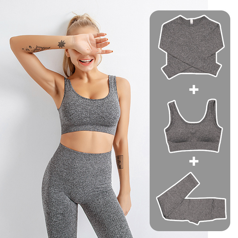 Teach wear Fashion Designer Women Cotton Yoga Suit Gym Sportwear Tracksuits Fitness Sport three Piece set 3PCS pants bra active t shirts Leggings outfits Tracksuit, Khaki
Teach wear Fashion Designer Women Cotton Yoga Suit Gym Sportwear Tracksuits Fitness Sport three Piece set 3PCS pants bra active t shirts Leggings outfits Tracksuit, Khaki