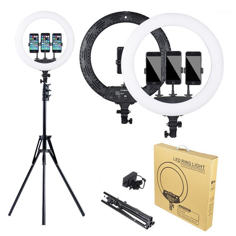 18 Inch Photo Studio lighting LED Ring Light 3200-5600K 65W 416PCS Photography Dimmable Ring Lamp Without Stand For Makeup,Video1
18 Inch Photo Studio lighting LED Ring Light 3200-5600K 65W 416PCS Photography Dimmable Ring Lamp Without Stand For Makeup,Video1