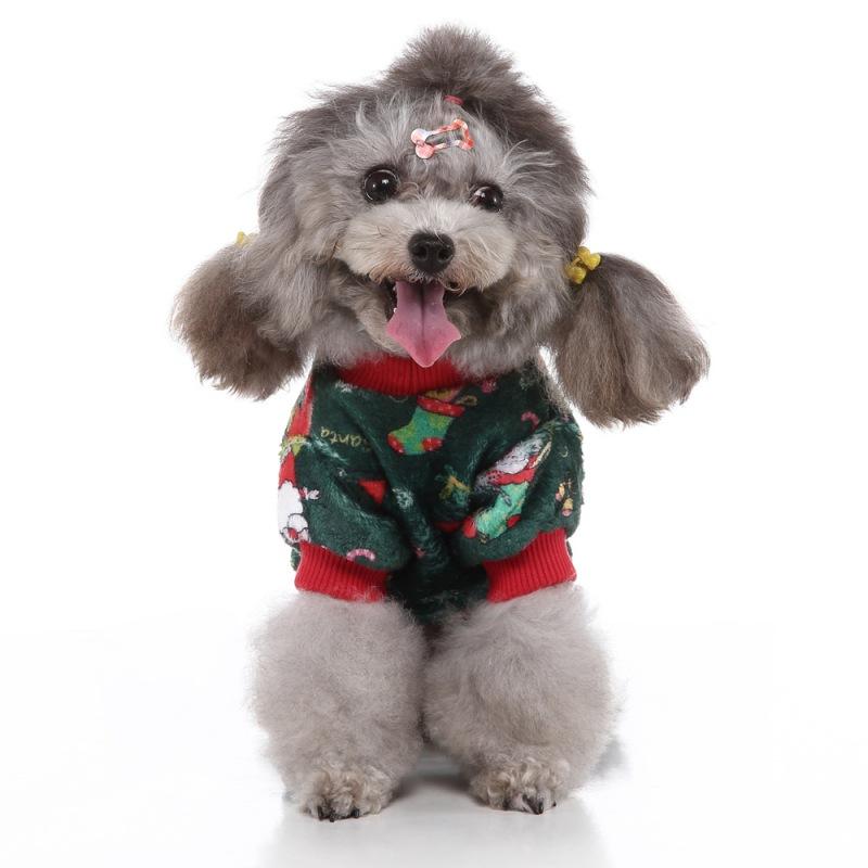 Pet Christmas Outfits 4-legged Cartoon Pattern Costume Small And Medium Cold Weather Jumpsuit Red Green Cartoon Print
Pet Christmas Outfits 4-legged Cartoon Pattern Costume Small And Medium Cold Weather Jumpsuit Red Green Cartoon Print